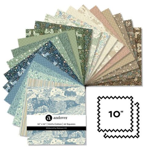 10-WILDW-42 10 inch square 42 pcs, Wildwood by Makower