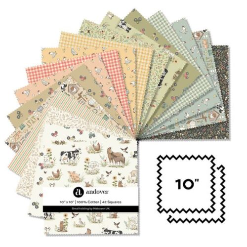 10 inch squares (42pcs) Smallholding by Makower