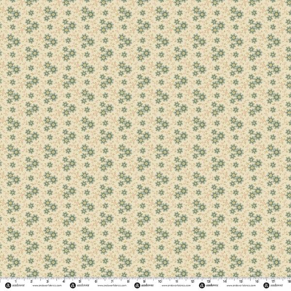 10733-LT, Daisy Dance Almond Mint, Eleni by Edyta Sitar, Laundry Basket Quilts