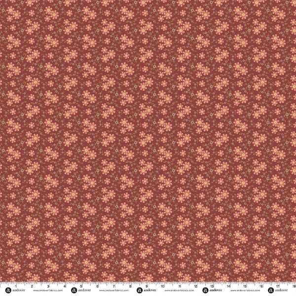 10733-R, Daisy Dance Rust, Eleni by Edyta Sitar, Laundry Basket Quilts