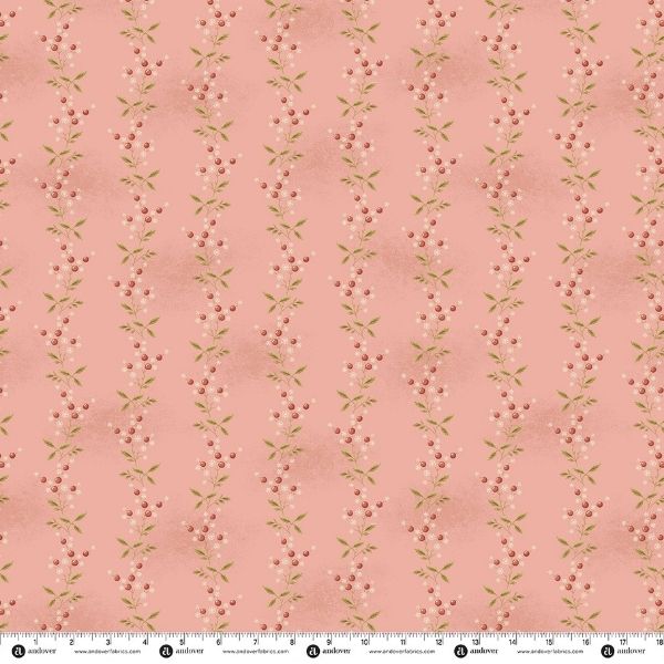 10735-E Snowberry Vine Strawberry, Eleni by Edyta Sitar, Laundry Basket Quilts
