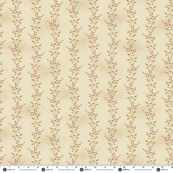 10735-L Snowberry Vine Vanilla, Eleni by Edyta Sitar, Laundry Basket Quilts