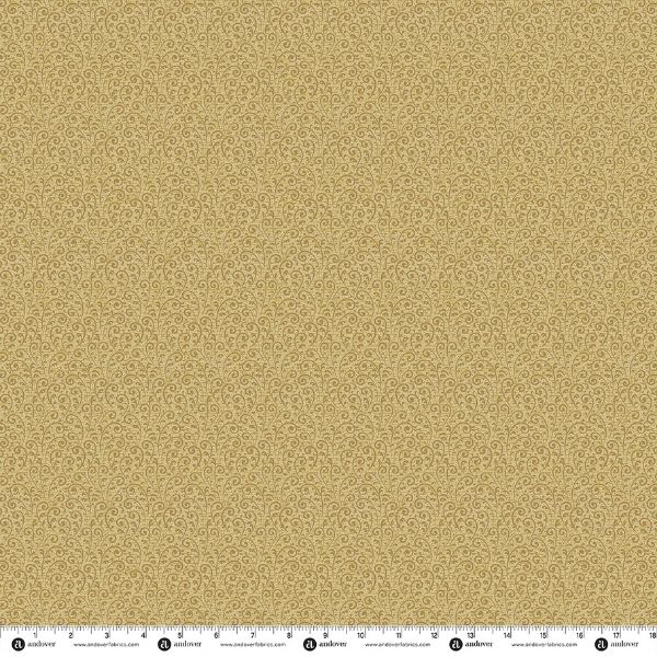 10739-Y Fronds Gold, Eleni by Edyta Sitar, Laundry Basket Quilts