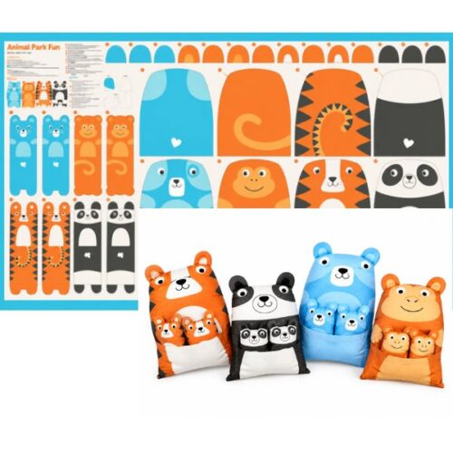20969 11 Animal Park Fun Panel, Stacy Iest Hsu for Moda