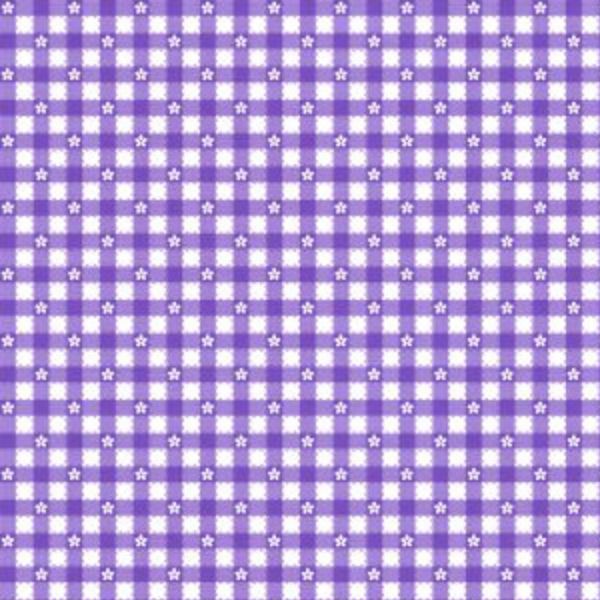 2553 L Gingham Lilac Summer Days Makower