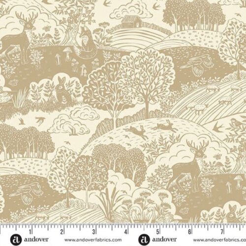 262-Q Landscape Cream, Wildwood by Makower