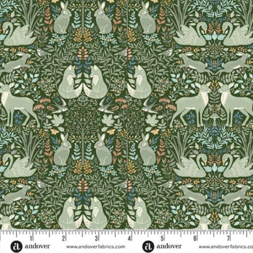263-G Glade Green, Wildwood by Makower