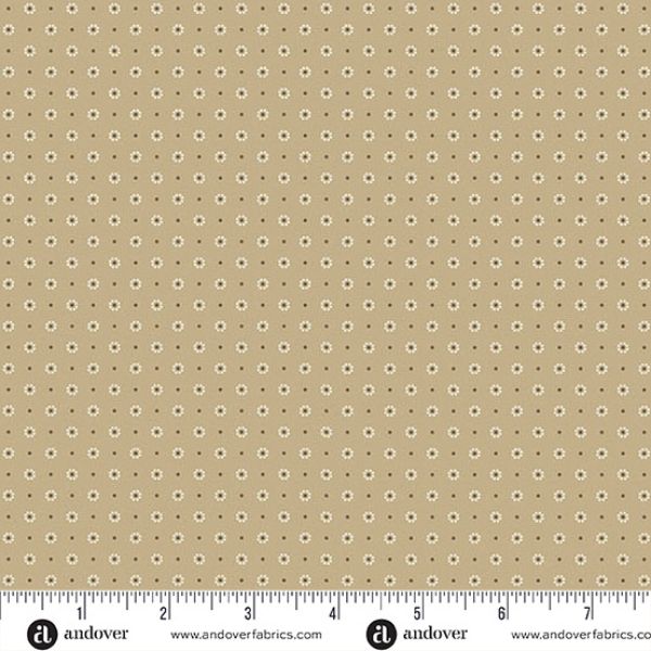 267-Q Daisy Beige, Wildwood by Makower