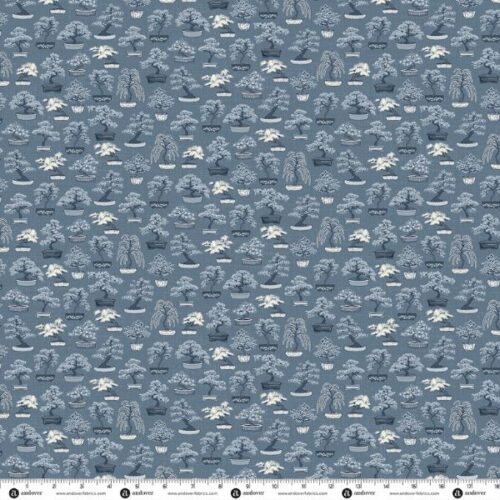 280-B5 Bonsai Mid Blue, Indigo by Makower