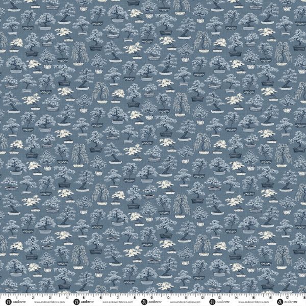 280-B5 Bonsai Mid Blue, Indigo by Makower
