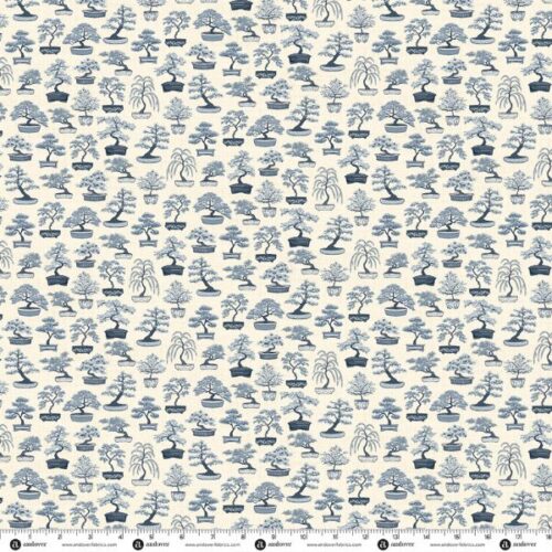 280-Q Bonsai Cream, Indigo by Makower