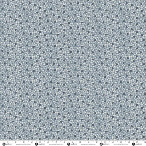 284-Q Ditzy Cream, Indigo by Makower