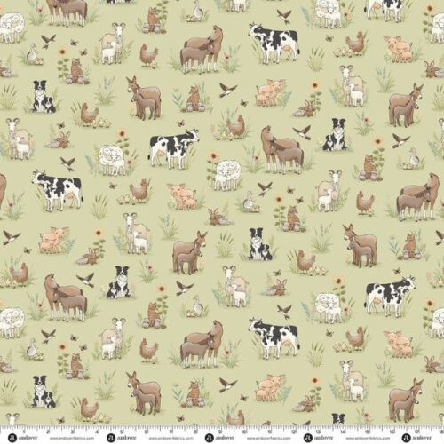 287-G Animals Green, Smallholding by Makower