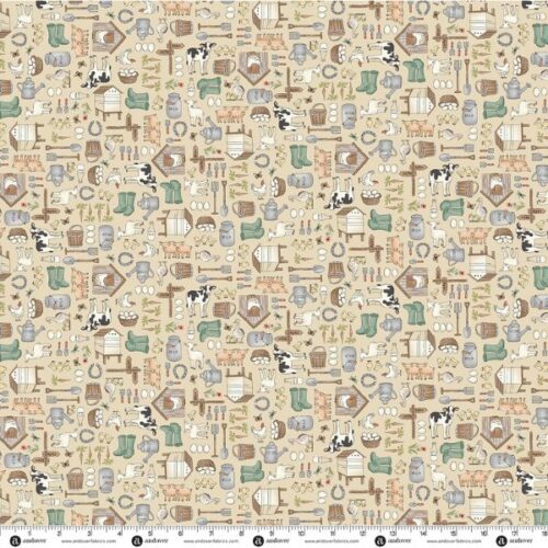 288-Q Farmyard Cream, Smallholding by Makower