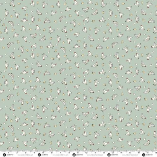 290-B Chickens Blue, Smallholding by Makower