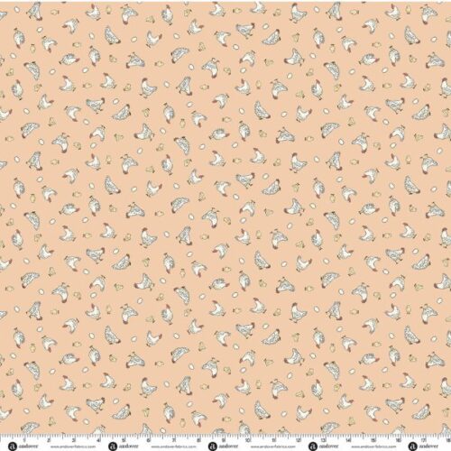 290-P Chickens Pink, Smallholding by Makower
