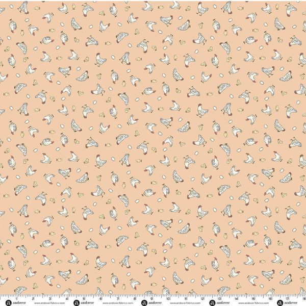 290-P Chickens Pink, Smallholding by Makower