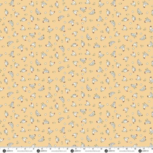 290-Y Chickens Yellow, Smallholding by Makower