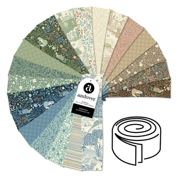 2S-WILDW-40 2.5 inch square 40 pcs, Wildwood by Makower