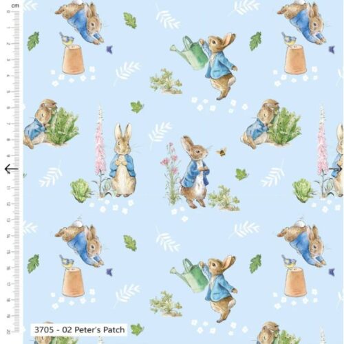 3705-02 Peter Rabbit Tales of the Burrow, Patch, Craft Cotton Co