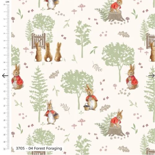3705-04 Peter Rabbit Tales of the Burrow, Forest Craft Cotton Co