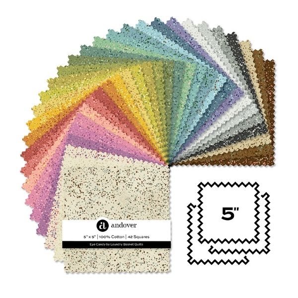5 Inch Squares (42pcs), Eye Candy by Edyta Sitar, Laundry Basket Quilts