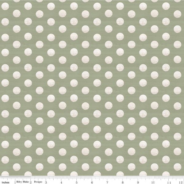 C18684 Green Golf Balls, Green and Fairways by Tara Reed, Riley Blake