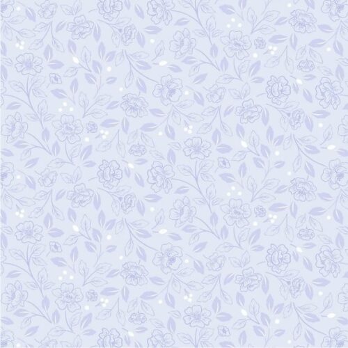 CC80.1 Floral Echo, Pale Blue, Floral Heritage by Cassandra Connolly, Lewis & Irene