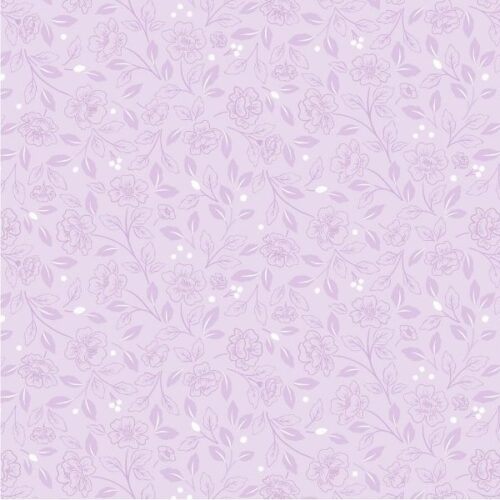 CC80.2 Floral Echo, Pale Purple, Floral Heritage by Cassandra Connolly, Lewis & Irene