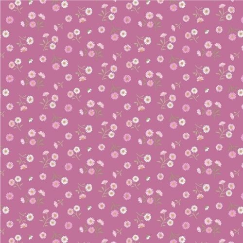 CC82.3 Eternal Cheer, Deep Rose Pink, Floral Heritage by Cassandra Connolly, Lewis & Irene