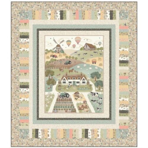 Country Corner Quilt Kit, Smallholding by Makower