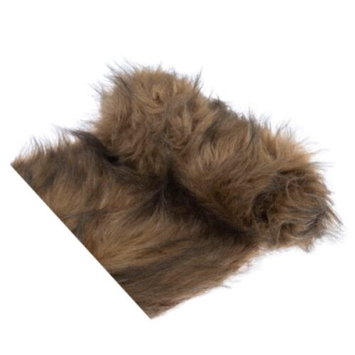 EH046 Faux Fur Fabric Roll Brown,1m x 30cm