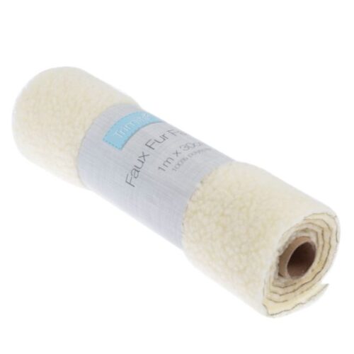 EH047 Faux Fur Fabric Roll Sheepskin,1m x 30cm