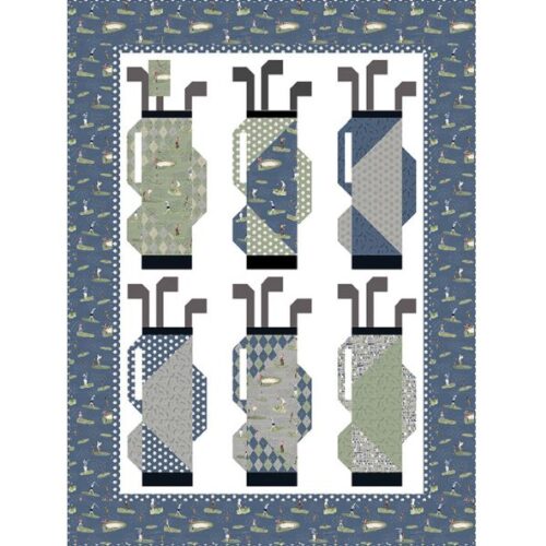 Fore! 2.0, Green and Fairways Quilt Kit by Pink Parakeet Designs, Riley Blake