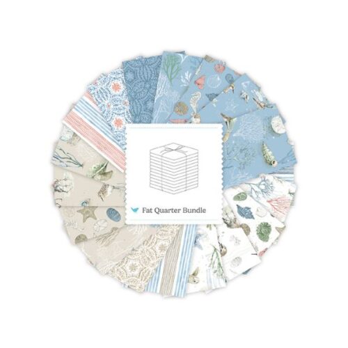 FQ-18820-18 Fat Quarter Pack (18pcs), Sea Echoes, Lisa Audit by Riley Blake