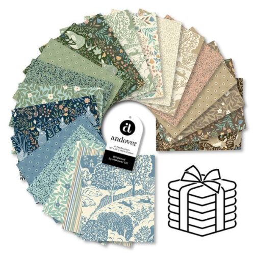 FQ-WILDW-21 Fat Quarter Bundle 21 pcs, Wildwood by Makower