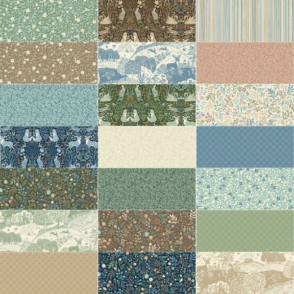 Fat Quarter Bundle (21 pcs) Wildwood by Makower - Image 2