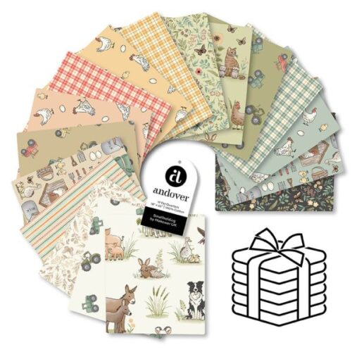 Fat Quarter Pack (17pcs) Smallholding by Makower