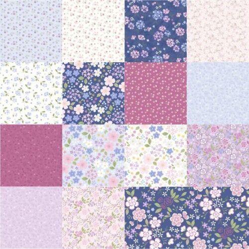 Floral Heritage Fat Quarter Pack (15 pieces) by Lewis & Irene (Cut in House)