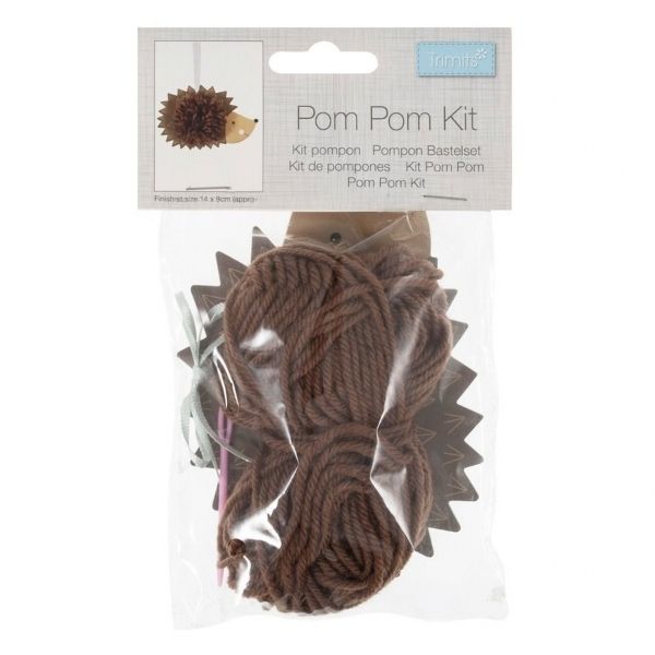 GCK243 Hedgehog Pom Pom Decoration Kit - Image 3