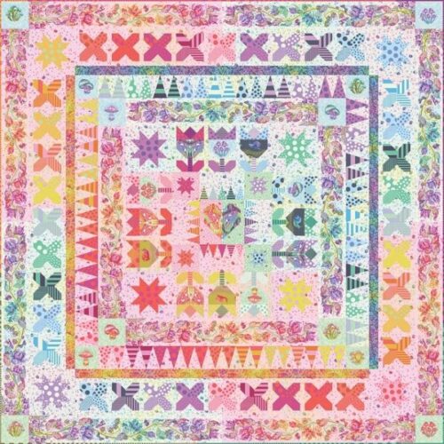 Gardens of the Galaxy Quilt Kit Down to Earth Tula Pink