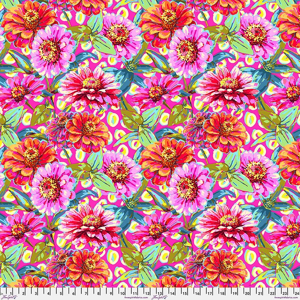 PWOB120.Pink Zinnias, Festival by Odile Bailloeul - 3 Metre Super Saver Bundle Offer - Image 2