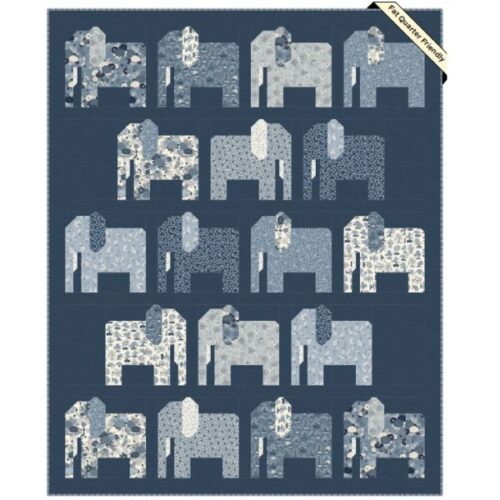Stomping Ground Quilt Kit, Indigo by Makower
