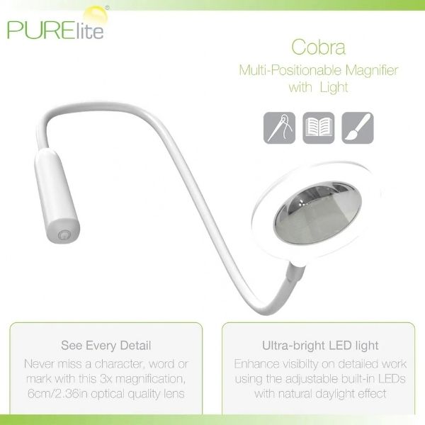CFPL40 PURElite Cobra Multi-Position Magnifying Light - Image 5