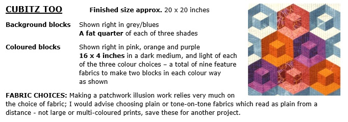 CUBITZ TOO Patchwork Panel Pattern Requirements