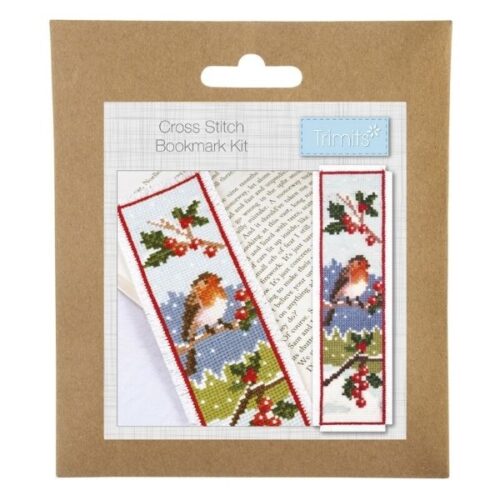Counted Cross Stitch Bookmark Kit, Robin GCS179