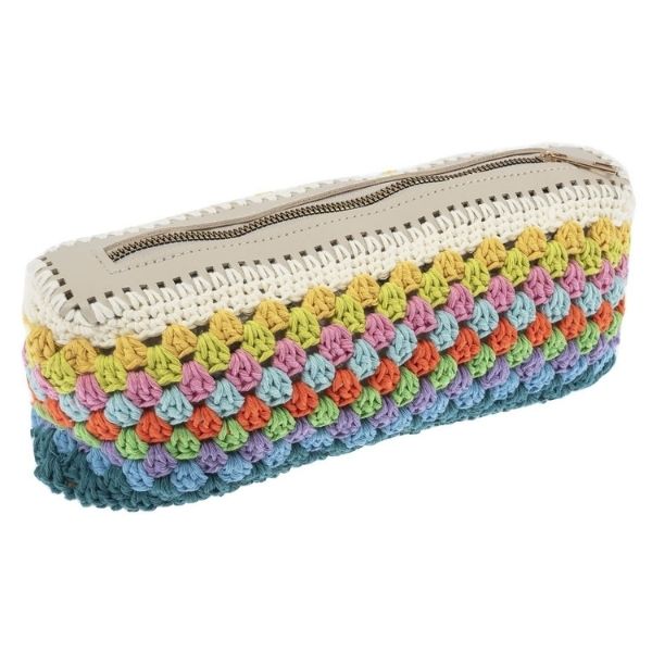Crochet Kit, Stripe Bag with Zip TCRK013