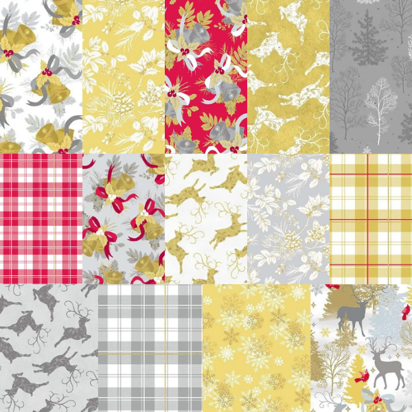 Frosted Forest Fat Quarter Pack 14 pieces (cut in house)