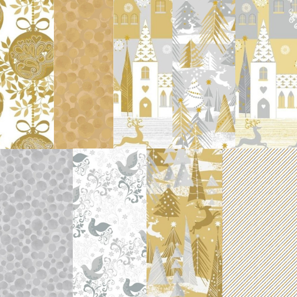 Holiday Village Fat Quarter Pack 9 Pieces (Cut in House)
