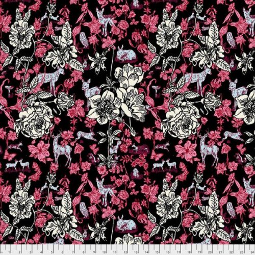PWNL015.Black Fawn in Flowers, Woodland Walk by Nathalie Lété, Anna Maria Horner
